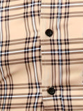 Classic Plaid Pattern Men's Slim Fit Long Sleeve Button Up Shirt, Male Spring Fall Fashion Top