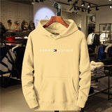 KKBOXLY 2025 Fleece Men's Hooded Sweater Trendy Brand Hot Trade   Hot Trade  Fleece Printed Cap