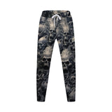 KKBOXLY 2025 New pants men's spring and summer loose straight sports casual trousers skull print oversize trousers