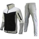 KKBOXLY 2025 Men's sports suit autumn casual wear WISH hot-selling European goods hooded zipper sweater sports suit men