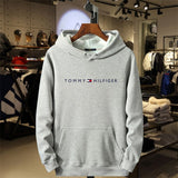 KKBOXLY 2025 Fleece Men's Hooded Sweater Trendy Brand Hot Trade   Hot Trade  Fleece Printed Cap