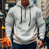 KKBOXLY Cross-border men's clothing autumn and winter new fleece sweater hoodie zipper multi-pocket pullover men's sports and leisure jacket