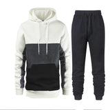 KKBOXLY 2025 New Hot Trade Men's Sports Suit Fashion Casual Spring and Autumn Triple Hooded Sweater Pants Two-piece Set