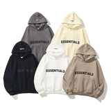 KKBOXLY 2025FEAR double line Essentials trendy brand new products chest cuffs LOGO hot stamping couple hoodie sweater FOG