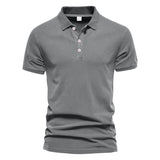 KKBOXLY 2025 24 Summer New Lapel 2025 Sports Men's POLO Shirt Fashion Casual Men's Solid Color Short Sleeve T-Shirt