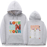 KKBOXLY 2025Love On Tour  Letter Print Men's and Women's Casual Sports Sweater Loose Threaded Bottom Pendulum Sweatshirt