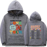 KKBOXLY 2025Love On Tour  Letter Print Men's and Women's Casual Sports Sweater Loose Threaded Bottom Pendulum Sweatshirt