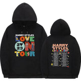 KKBOXLY 2025Love On Tour  Letter Print Men's and Women's Casual Sports Sweater Loose Threaded Bottom Pendulum Sweatshirt