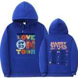 KKBOXLY 2025Love On Tour  Letter Print Men's and Women's Casual Sports Sweater Loose Threaded Bottom Pendulum Sweatshirt