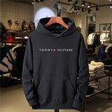 KKBOXLY 2025 Fleece Men's Hooded Sweater Trendy Brand Hot Trade   Hot Trade  Fleece Printed Cap