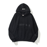 KKBOXLY 2025FEAR double line Essentials trendy brand new products chest cuffs LOGO hot stamping couple hoodie sweater FOG