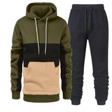 KKBOXLY 2025 New Hot Trade Men's Sports Suit Fashion Casual Spring and Autumn Triple Hooded Sweater Pants Two-piece Set