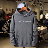 KKBOXLY 2025 Fleece Men's Hooded Sweater Trendy Brand Hot Trade   Hot Trade  Fleece Printed Cap