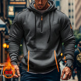 KKBOXLY Cross-border men's clothing autumn and winter new fleece sweater hoodie zipper multi-pocket pullover men's sports and leisure jacket