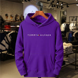 KKBOXLY 2025 Fleece Men's Hooded Sweater Trendy Brand Hot Trade   Hot Trade  Fleece Printed Cap