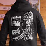 kkboxly Plus Size Men's Anime Zombie Print Hoodies Fashion Casual Hooded Sweatshirt For Spring Fall Winter, Men's Clothing