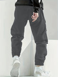 kkboxly  Classic Design Multi Pocket Cargo Pants, Men's Casual Street Style Cargo Pants/Joggers For Spring Summer Outdoor