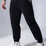 Men's Drawstring Joggers Sweatpants Loose Workout Running Pants With Pockets Streetwear