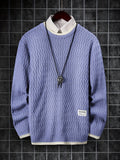 kkboxly  Men's Thermal Casual Knitted Pullover Sweater