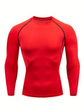 kkboxly Men's Compression Shirts: Get Fit Fast With Long Sleeve Athletic Workout Tops!