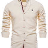 kkboxly  Men's Cotton Long Sleeve Shirts Men's Clothes