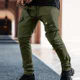 Men's Casual Cargo Pants With Large Pockets