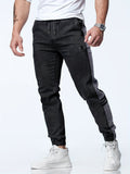 kkboxly  Men's Casual Harem Pants, Chic Street Style Tapered Joggers Sports Pants