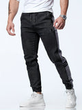 kkboxly Men's Casual Harem Pants, Chic Street Style Tapered Joggers Sports Pants