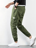 dunnmall  kkboxly  Classic Design Multi Flap Pockets Cargo Pants, Men's Casual Techwear Drawstring Cargo Pants Hip Hop Joggers For Autumn Summer Outdoor