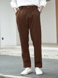 kkboxly  Men's Retro Dress Pants For Fall Winter Business Banquet