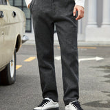 kkboxly  Men's Retro Dress Pants For Fall Winter Business Banquet