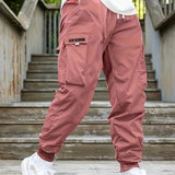 kkboxly Men's Loose-Fit Drawstring Cargo Joggers: Comfort and Style Combined!