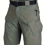 kkboxly Men's Waterproof Tactical Shorts: Lightweight, Quick-Dry & Breathable for Outdoor Hiking & Fishing!