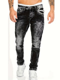 kkboxly  Men's Casual Distressed Skinny Jeans, Street Style Stretch Jeans