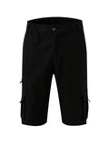 kkboxly  Men's Casual Black Cargo Shorts