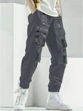 kkboxly  Classic Design Multi Pocket Cargo Pants, Men's Casual Street Style Cargo Pants/Joggers For Spring Summer Outdoor