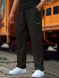 kkboxly Casual Men's Long Jogging Sports Long Pants For All Seasons Outdoor, Men's Breathable Comfy Drawstring Pocket Pants