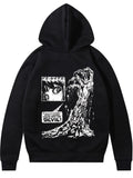 kkboxly Plus Size Men's Anime Zombie Print Hoodies Fashion Casual Hooded Sweatshirt For Spring Fall Winter, Men's Clothing