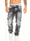 kkboxly  Men's Casual Distressed Jeans, Street Style Stretch Jeans