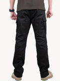 kkboxly  Men's Casual Cargo Pants With Zipper Pockets, Male Joggers For Spring And Fall Outdoor