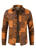 kkboxly  Trendy and Comfortable Men's Loose Lapel Shirt with Long Sleeves