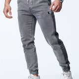 kkboxly Men's Casual Harem Pants, Chic Street Style Tapered Joggers Sports Pants