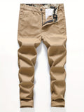 kkboxly  Men's Cotton Straight Leg Casual Pants