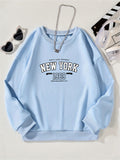 kkboxly  Toddler Girls Pullover Sweatshirt, Fashion Letter Print, Everyday Crew Neck Casual Tops For Kids, All Seasons