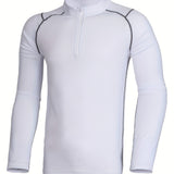 Men's Compression Shirt - Performance Base Layer For Fitness And Running - Enhances Muscle Support And Recovery