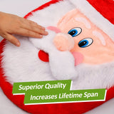 D-FantiX 3D Nose Santa Toilet Seat Cover And Rug Set Funny Christmas Decorations Bathroom Set Of 5