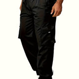 kkboxly  Men's Multi Pocket Cargo Pants, Comfy Casual Pants Joggers