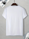 kkboxly Cruise Print T Shirt, Tees For Men, Casual Short Sleeve T-shirt For Summer