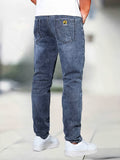 kkboxly  Men's Jeans Straight Regular Denim Jeans With Pockets, Men's Outfits