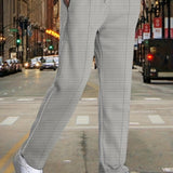 kkboxly  Men's Fashion Pants Spring and Autumn New Men's Waffle Sports Casual Pants